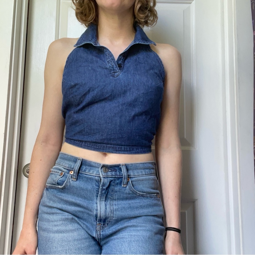 Denim Crop Top